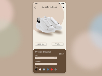 Customized Product - Daily UI 33 app design flat graphic design web