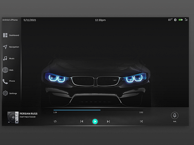 Car Interface - Daily UI 034 art branding design graphic design ui web