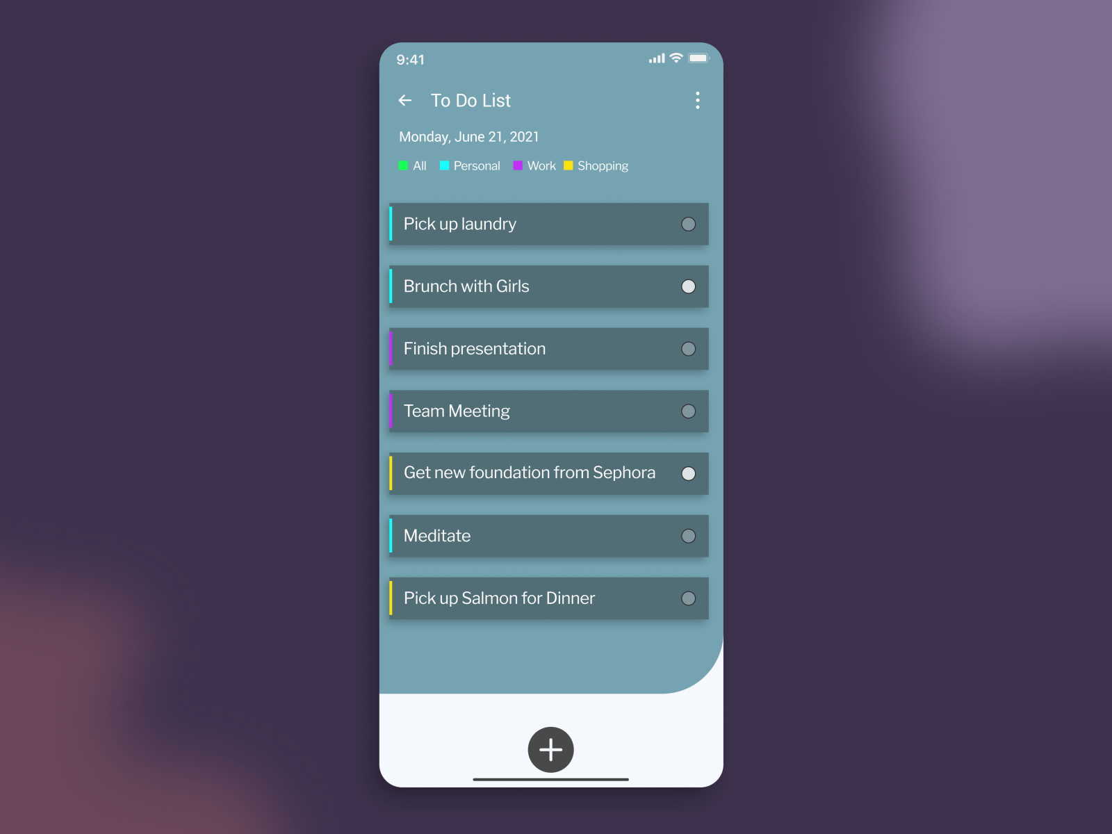 To Do List - Daily UI 42 by Anitria Rodney on Dribbble