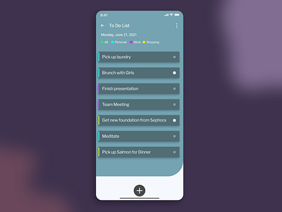 To Do List - Daily UI 42