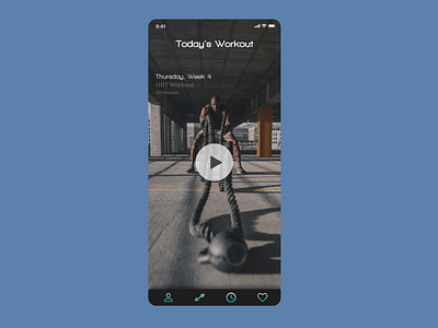 Workout Of The Day - Daily UI 62 062 app app design branding daily ui daily ui 62 daily ui challenge design graphic design ui ui design workout workout of the day