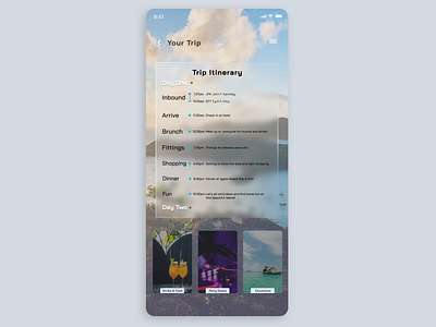 Itinerary - Daily UI 79