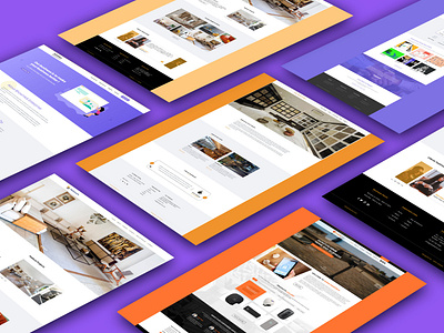 multiples pages design adobe xd design illustrator photoshop ui webdesign