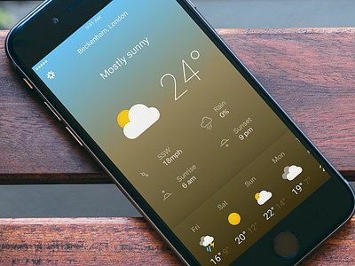 Another Weather App concept app icons london mobile ui ux visual weather