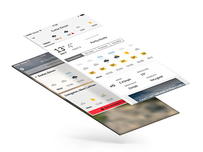 Met Office App Layers app icons metoffice mobile new sunny ui ux weather