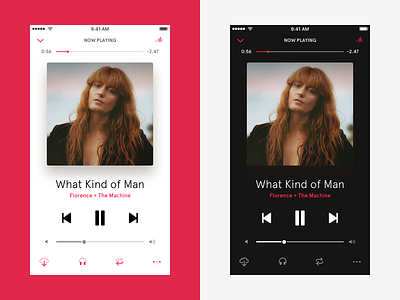 AppleMusic player redesign apple icons ios ios10 iphone mobile music player redesign ui ux