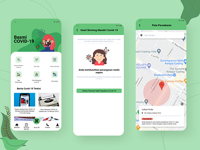 Basmi Covid-19 App app covid covid 19 covid19 design mobile app mobile ui ui ui design ux