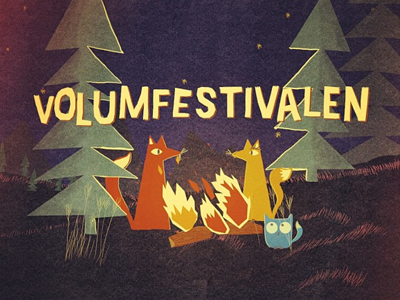 Volumfestivalen cartoon festival fox owl