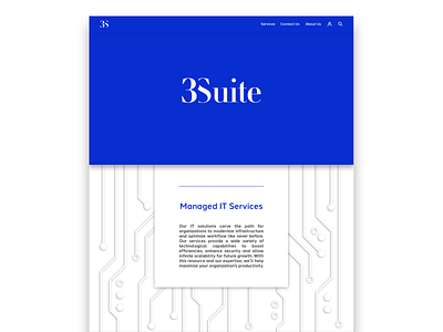 3Suite Homepage branding design logo ui ux