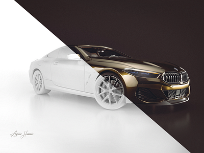 BMW i8 3d 3d arts 3d design branding cinema4d design illustration