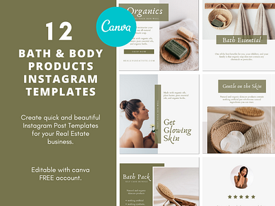 Buyer s Guide advertising bath canva template designs instagram instagram post instagramposts marketing product products promotional design skincare skincare branding socialmedia templatedesign templates