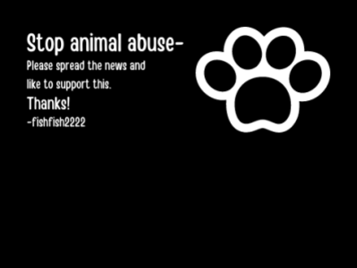 Stop animal abuse! typography vector