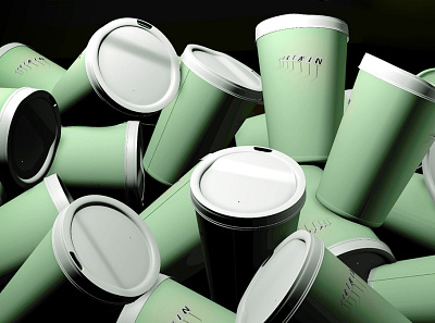 Logo Cups 3d illustration illustration