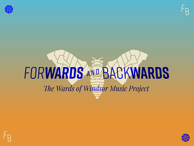 Forwards and Backwards branding gradient graphic design illustration logo typogaphy