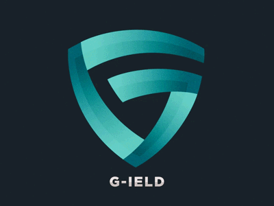 G-ield logo animation animation animation 2d design gradient illustration logo motion graphic vector
