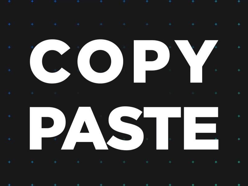 Copy/Paste text animation animation animation 2d design flat illustration logo minimal motion graphic text typography