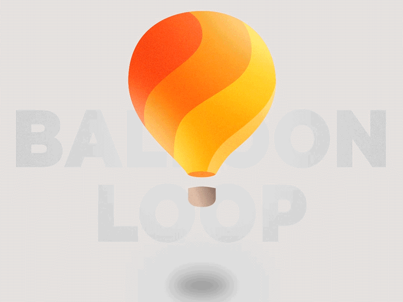 Baloon loop animation animation animation 2d design gradient illustration logo loop loop animation minimal motion graphic shapes vector