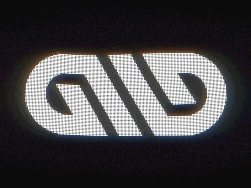 GIID 3 logo animation animation animation 2d design illustration led logo loop loop animation motion graphic shapes tv