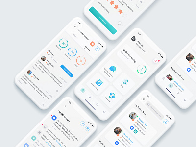 Health Haven card view fitness app ui ux visual design
