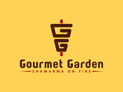 Gourmen Garden branding food identity logo logos restaurant shawarma