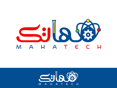 MahaTech - مهاتك arabic brand branding calligraphy identity logo logos logotype typography