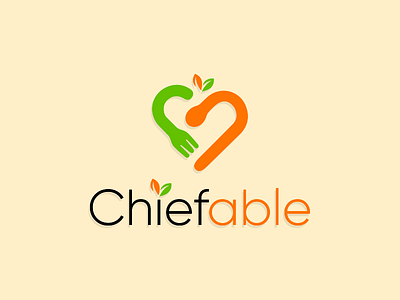 Chiefable brand branding heart icon icons identity kitchen logo logos symbol