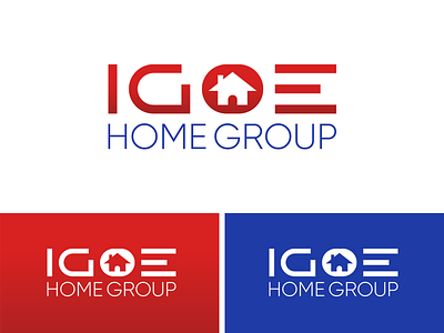 IGOE home group brand branding home house icons identity logo logotype real estate