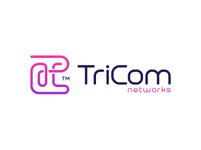 TC - TriCom Networks branding communication agency communications community icons identity logo logotype mark monogram monogram logo network networks symbol telecom telecommunication telecommunications telecoms