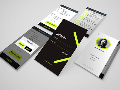 App Design - Logistics app branding design graphic design typography ui ux