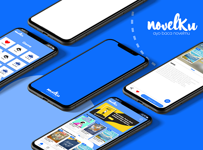 NOVELKU animation app branding design graphic design illustration logo ui ux website