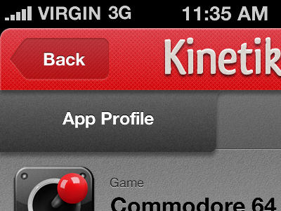 App Detail 2 app header ios iphone ipod ui ux