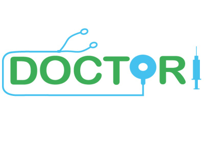 Doctor logo without mockup design illustrator logo