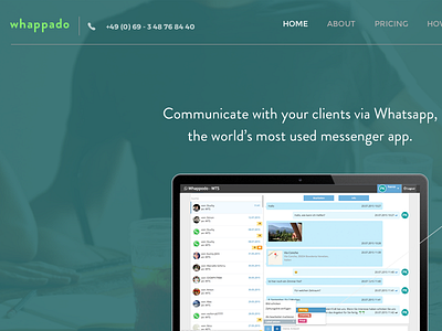 Whappado landing page landing page startup web design