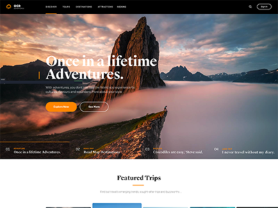 Travel Theme Blog noxedcms theme travel