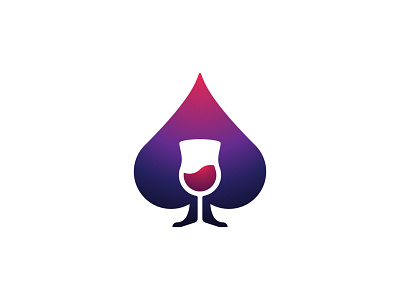 Wine Spade Logo bar bar logo casino casino logo gamble gamble logo gambling gambling logo gradient gradient logo logo logoinspiration modern modern logo poker poker logo spade spade logo wine wine logo