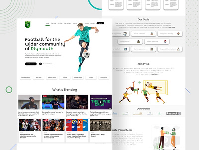 Landing page design for Footballer Community design football football website landing page latest website ui uxui web website