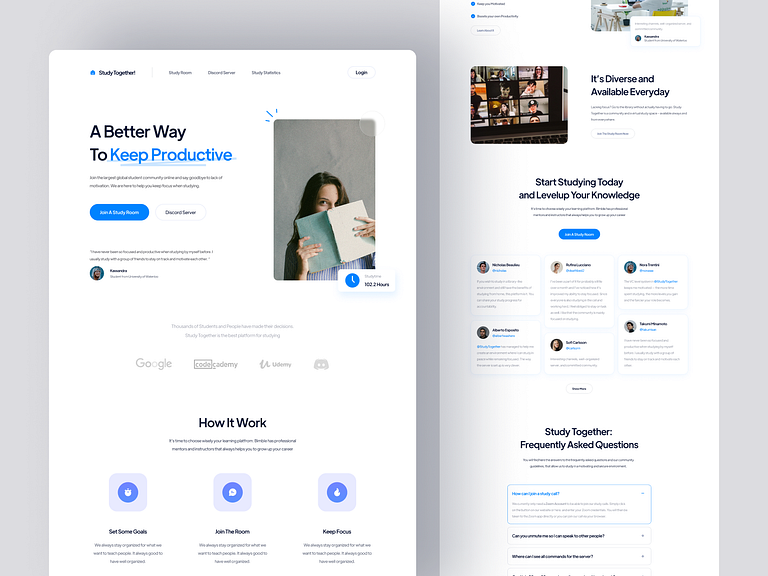 Study Together! · Community Landing Page by Satria Nayottama for ...