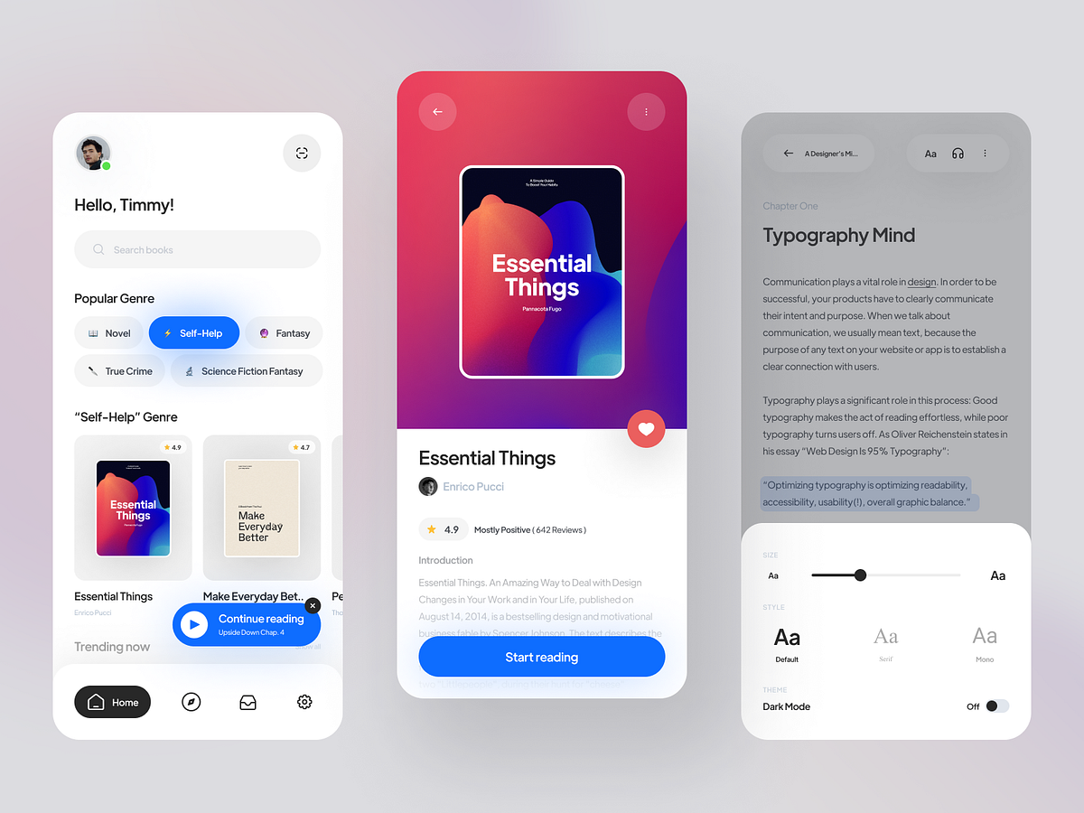 Browse thousands of Book App images for design inspiration | Dribbble