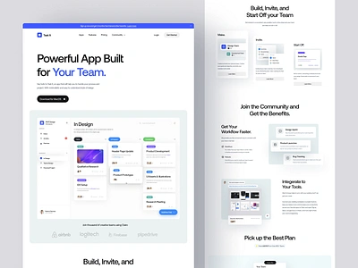 Task It · Landing Page clean design header kanban landing page minimal modern sass sass landing page sass website task management team ui uidesign website