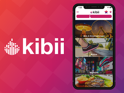 Kibii App branding date night iphone logo mobile design uiux user experience user interface