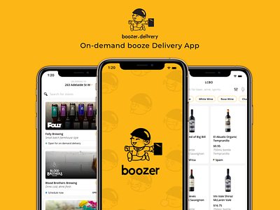 Boozer - Booze Delivery App design mobile app mobile app design mobile design uidesign uiux user experience user interface