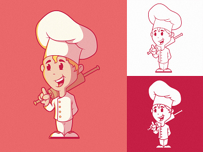 Small Chef Logo Character art branding character colors design graphic illustration inspiration logo vector