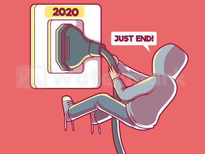 Pull the Plug 2020 art branding character comics design funny graphic illustration inspiration vector