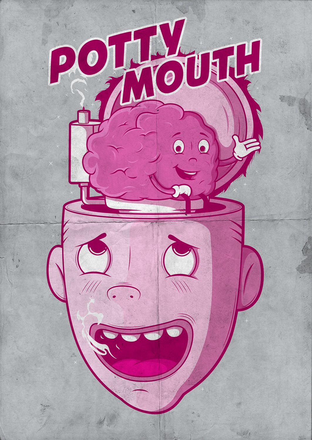 Dribbble Potty Mouth By Pedro Fernandes