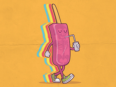 The Ice Cream art cartoon character colors comics cool design graphic poster shirt vector