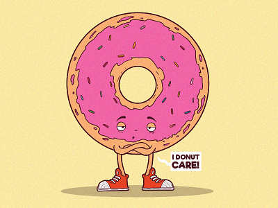 Donut Care! book cake character design donut draw food funny inspiration love vector vectorart