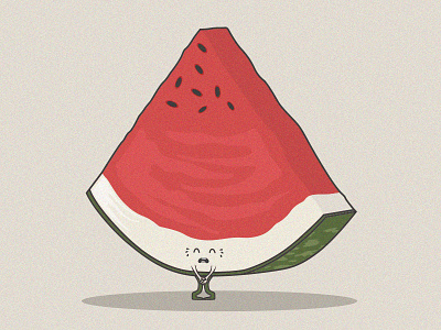 Watermelon character colors design draw food funny graphic lettering shirt tee vector work