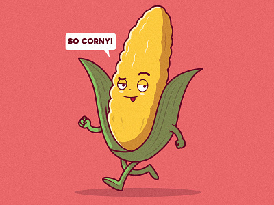 So Corny art character comics cool design food funny graphic illustration inspiration logo poster style vector work