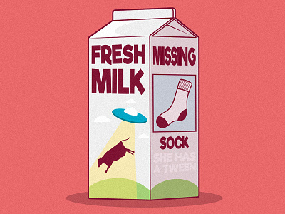 Missing Sock animal art cartoon colors cool design food funny graphic icon illustration inspiration lettering logo poster style ui ux vector work