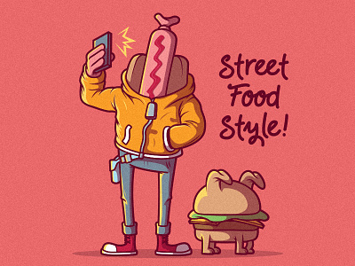 Street Food Style animation app branding character colors cool design draw food food and beverage funny graphic icon illustration inspiration logo ui vector